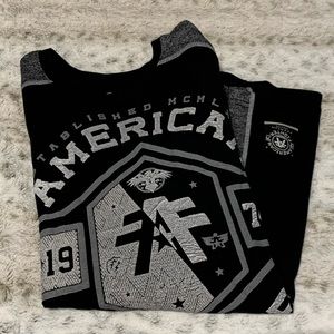 American Fighter Shirt Grey and Black